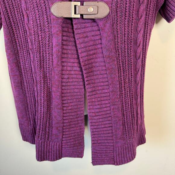 CJ Banks Womens Sz XXL Sweater Vest Purple Preppy Classic Academia Vintage - Picture 4 of 10